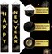 Happy New Years Decorations 2025 - Black and Gold New Years Eve Party Supplies